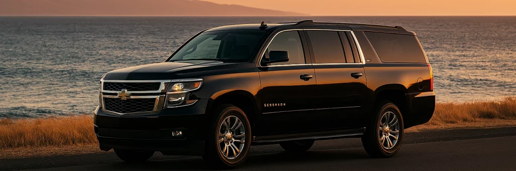 Chevy SUV with ocean in the background